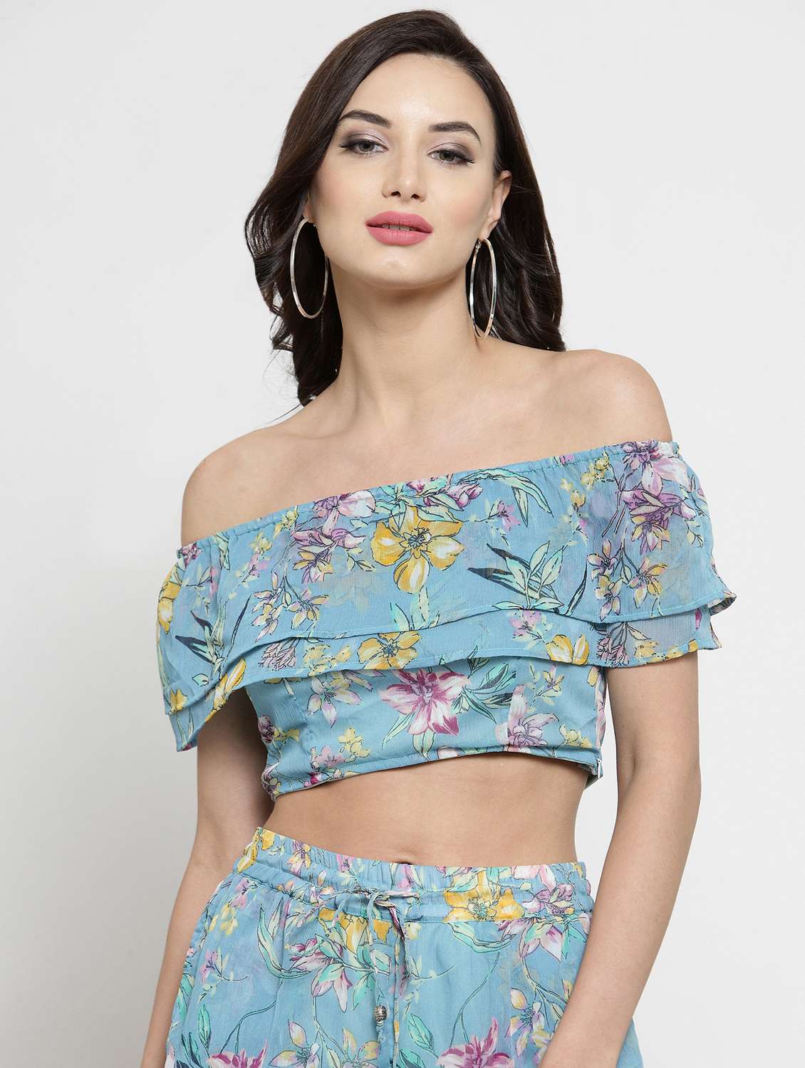 women's layered off shoulder top