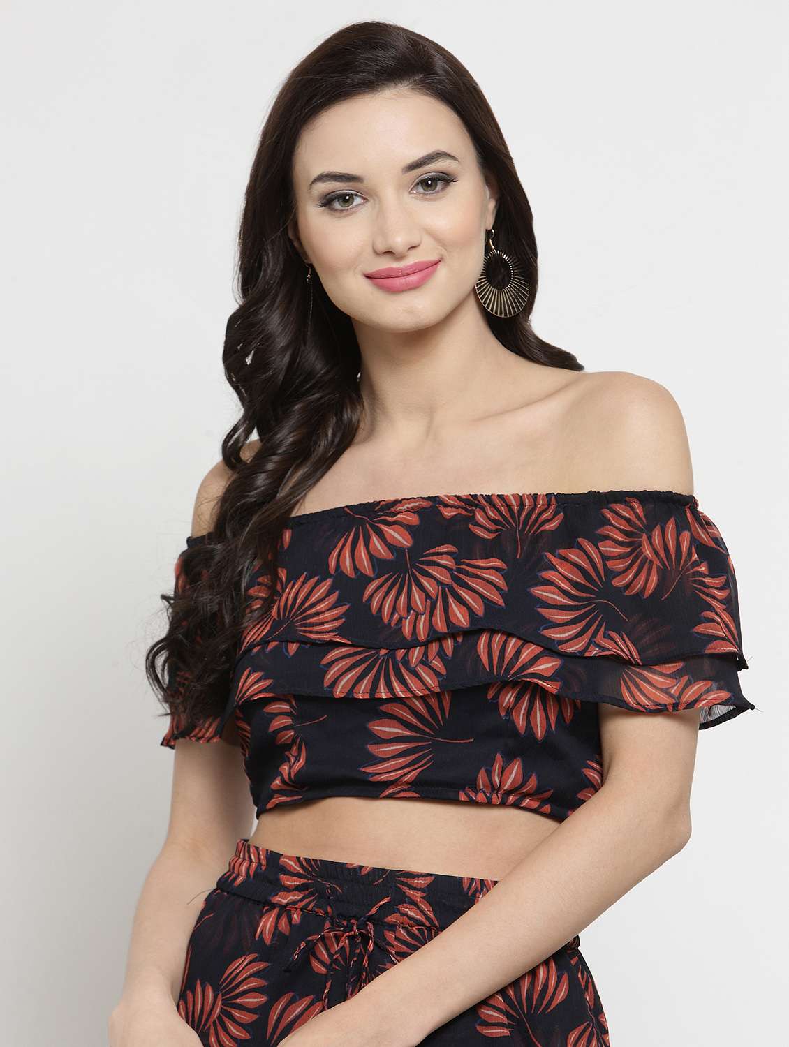 women's crop off shoulder top - 16287137 -  Zoom Image - 0