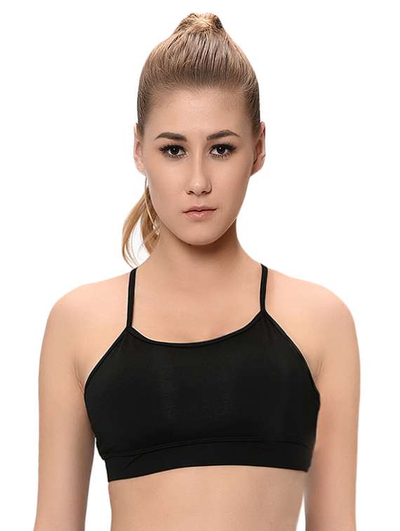 criss cross back sports bra 
