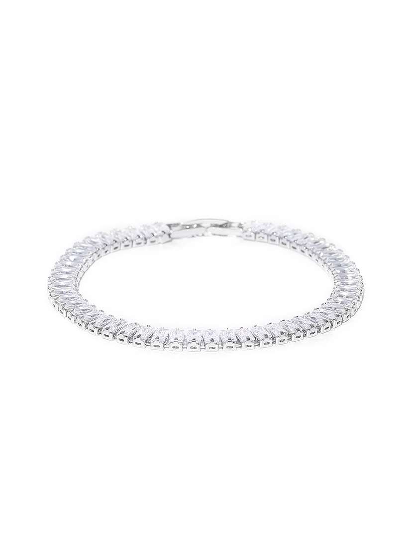 silver brass links bracelet