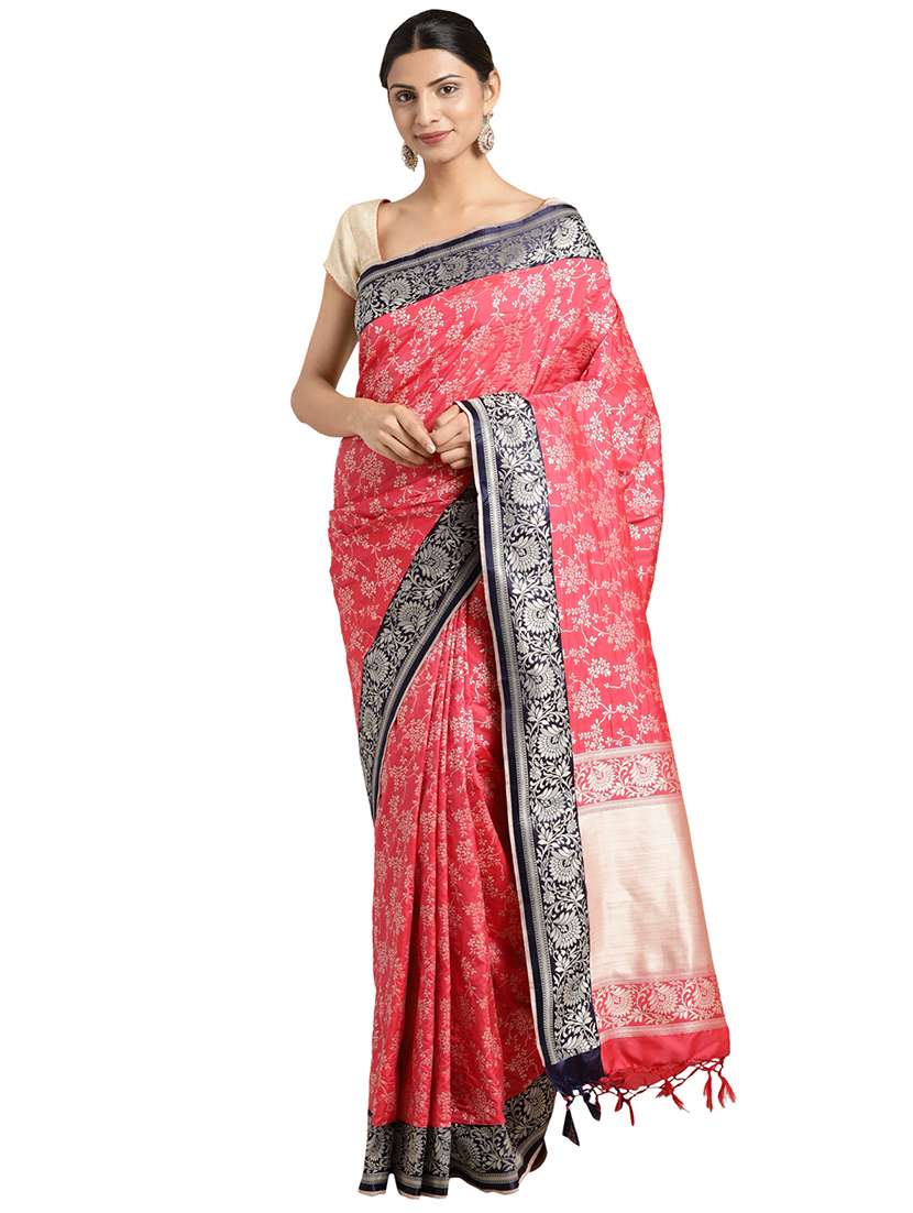 floral kanjivaram saree with blouse