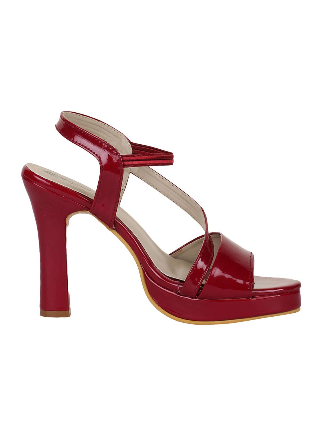 maroon ankle strap sandals - 16293560 -  Standard Image - 1