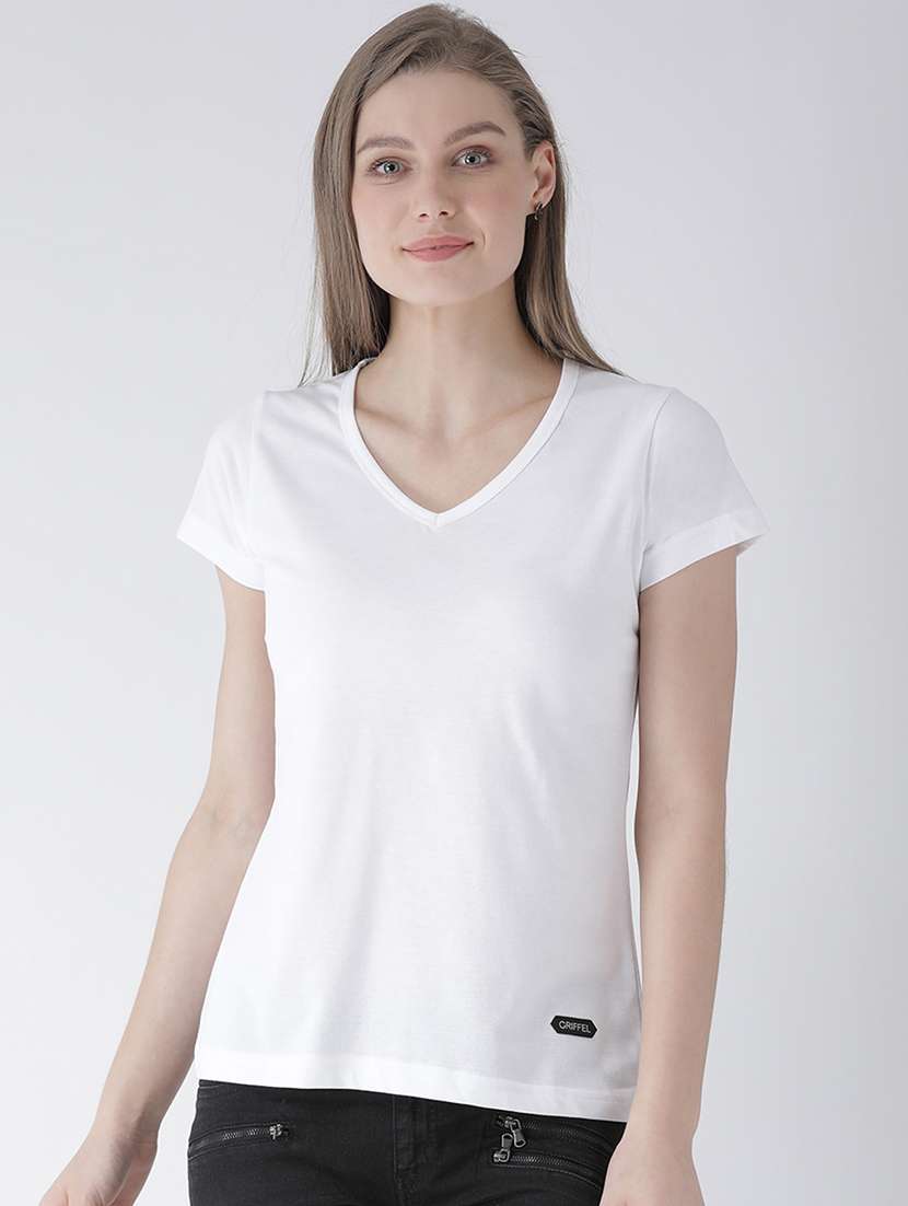round neck solid tee 