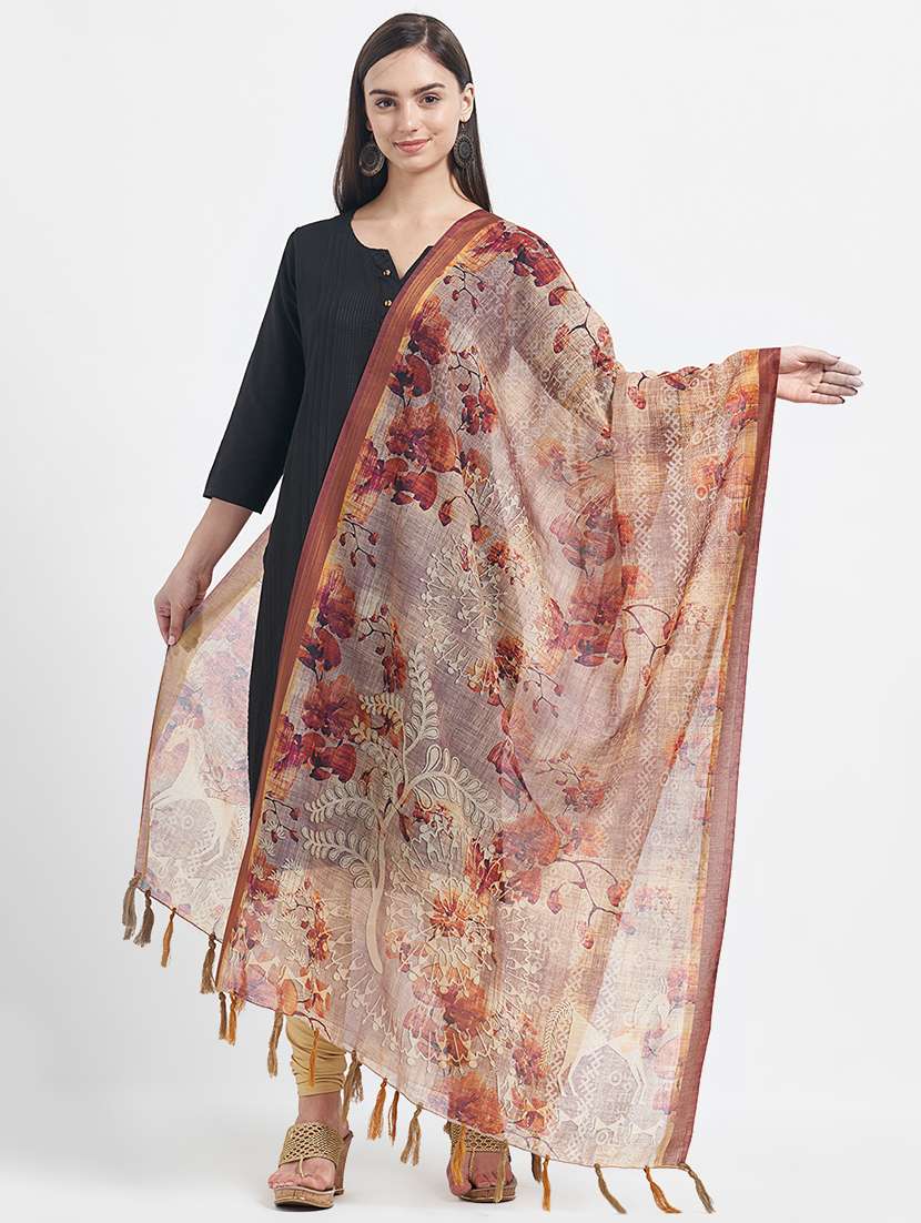 floral printed dupatta