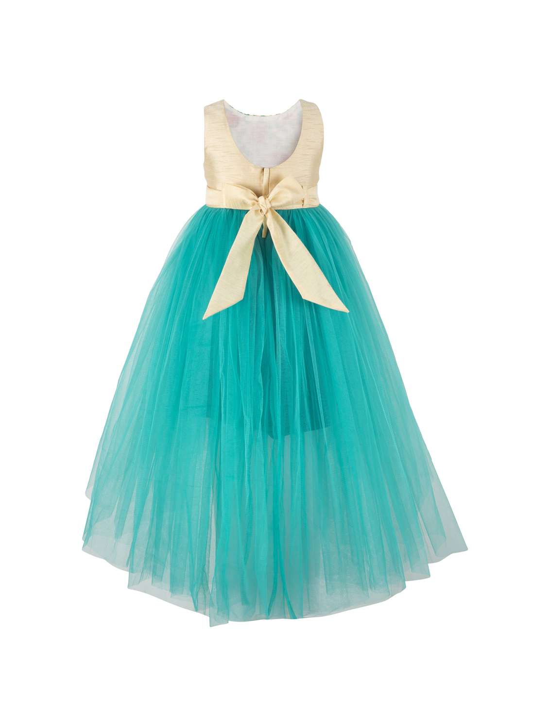 floral embroidered hi-low dress - 16296570 - Standard Image - 1