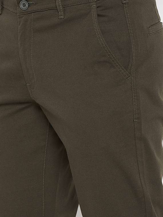 green solid chinos - 16298305 - Standard Image - 4