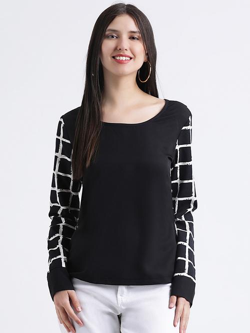 women's straight boat neck top - 16298814 -  Standard Image - 0