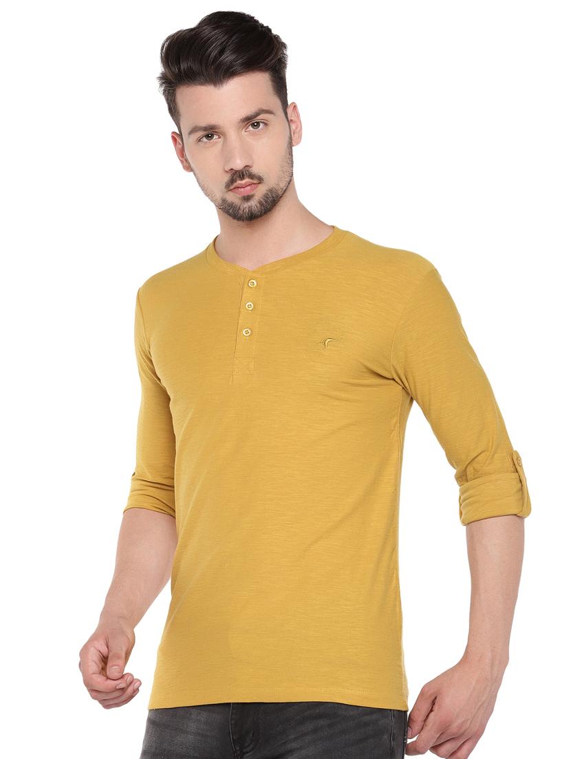 yellow solid t-shirt - 16299105 - Standard Image - 1