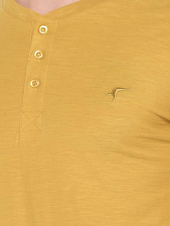 yellow solid t-shirt - 16299105 - Standard Image - 4
