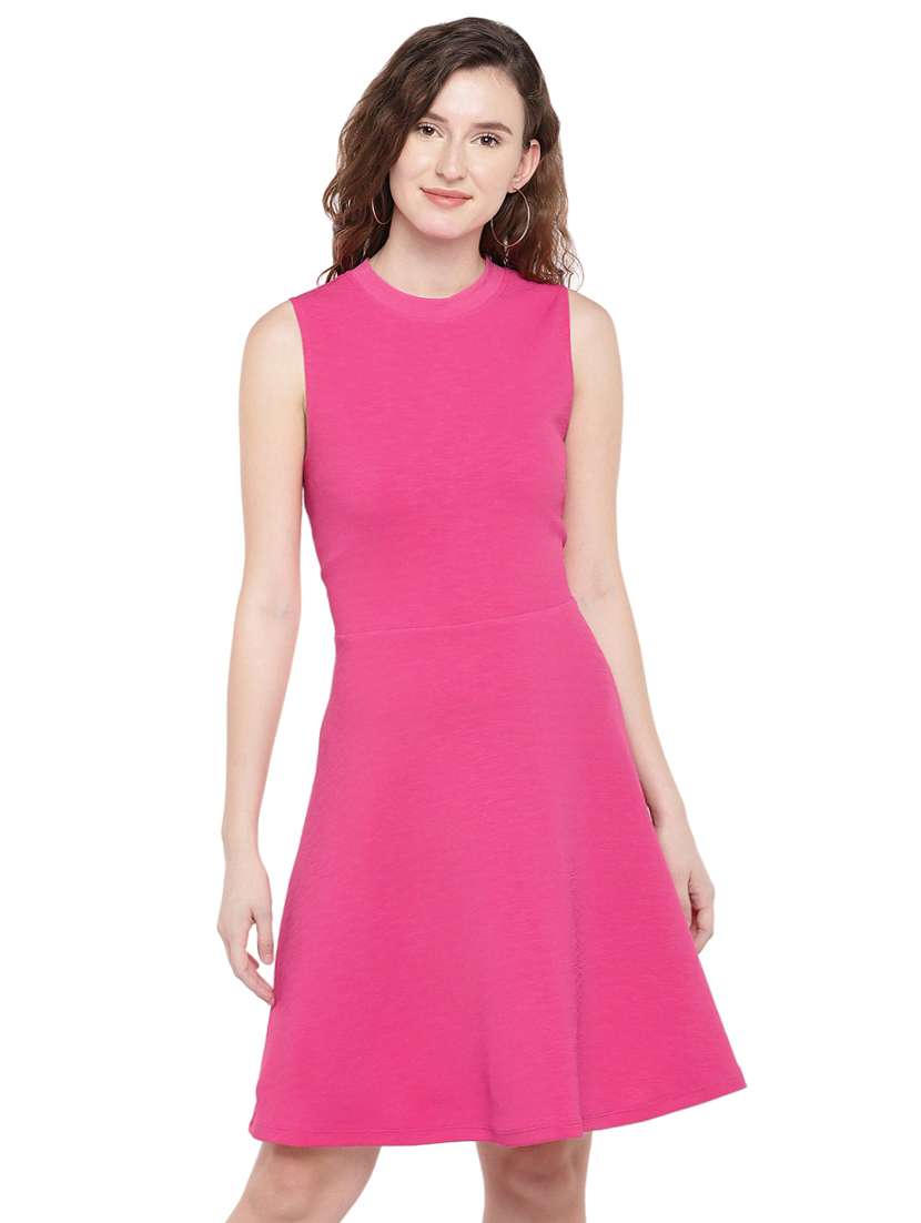 cut out back a-line dress