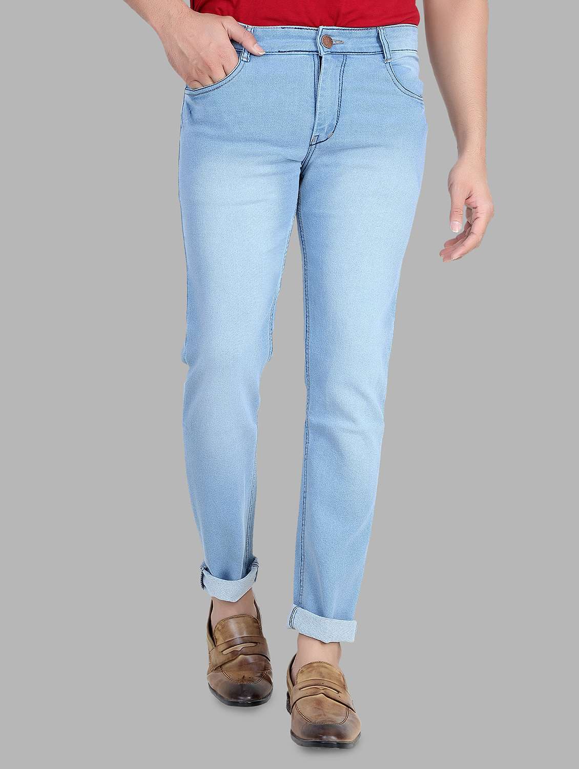 mens slim fit plain jeans