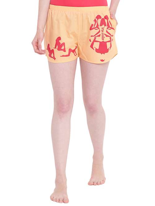 pocket patch graphic print shorts - 16302378 - Standard Image - 0