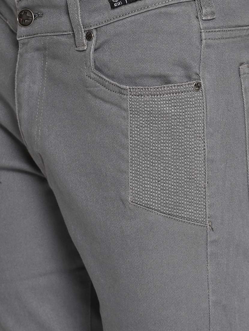 grey biker denim - 16302830 - Standard Image - 4
