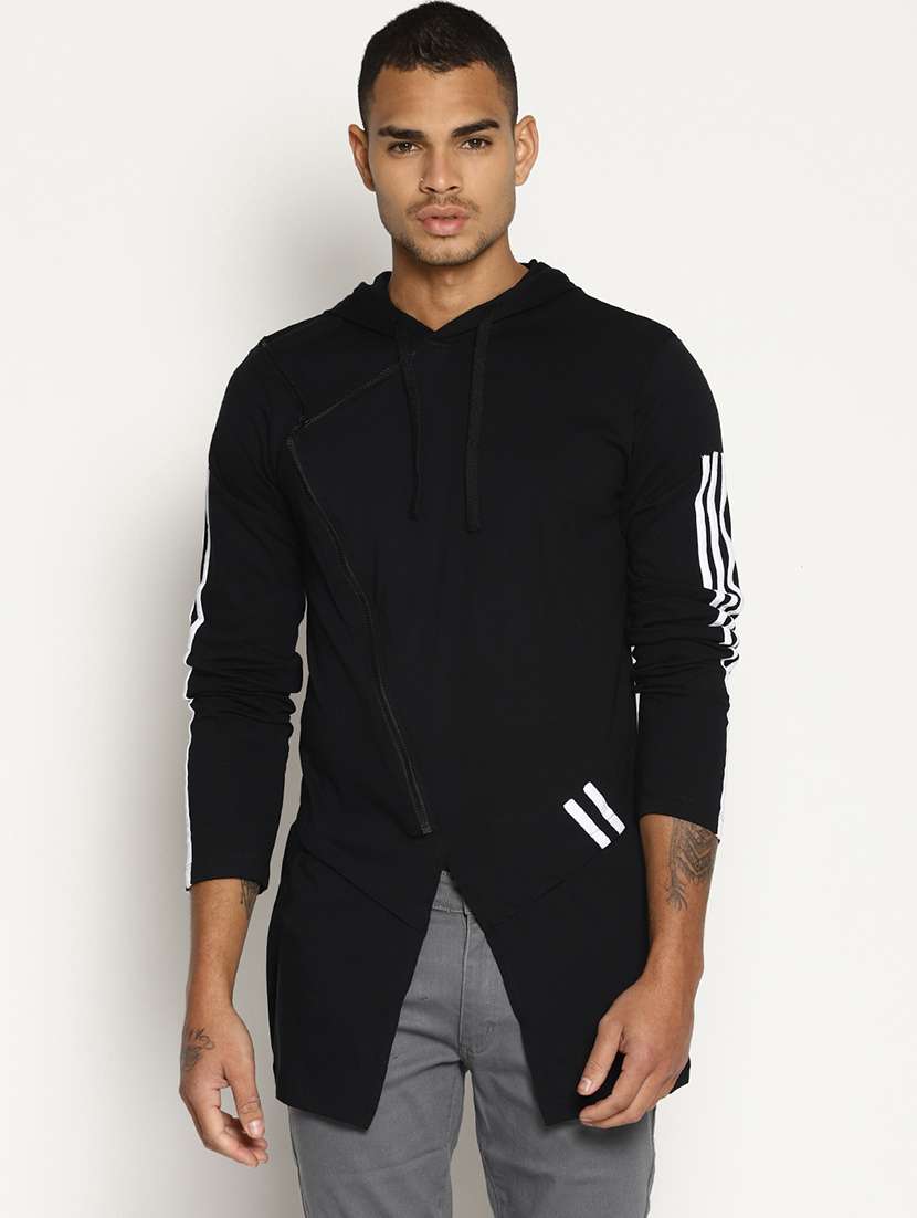 black solid t-shirt - 16302840 - Zoom Image - 0