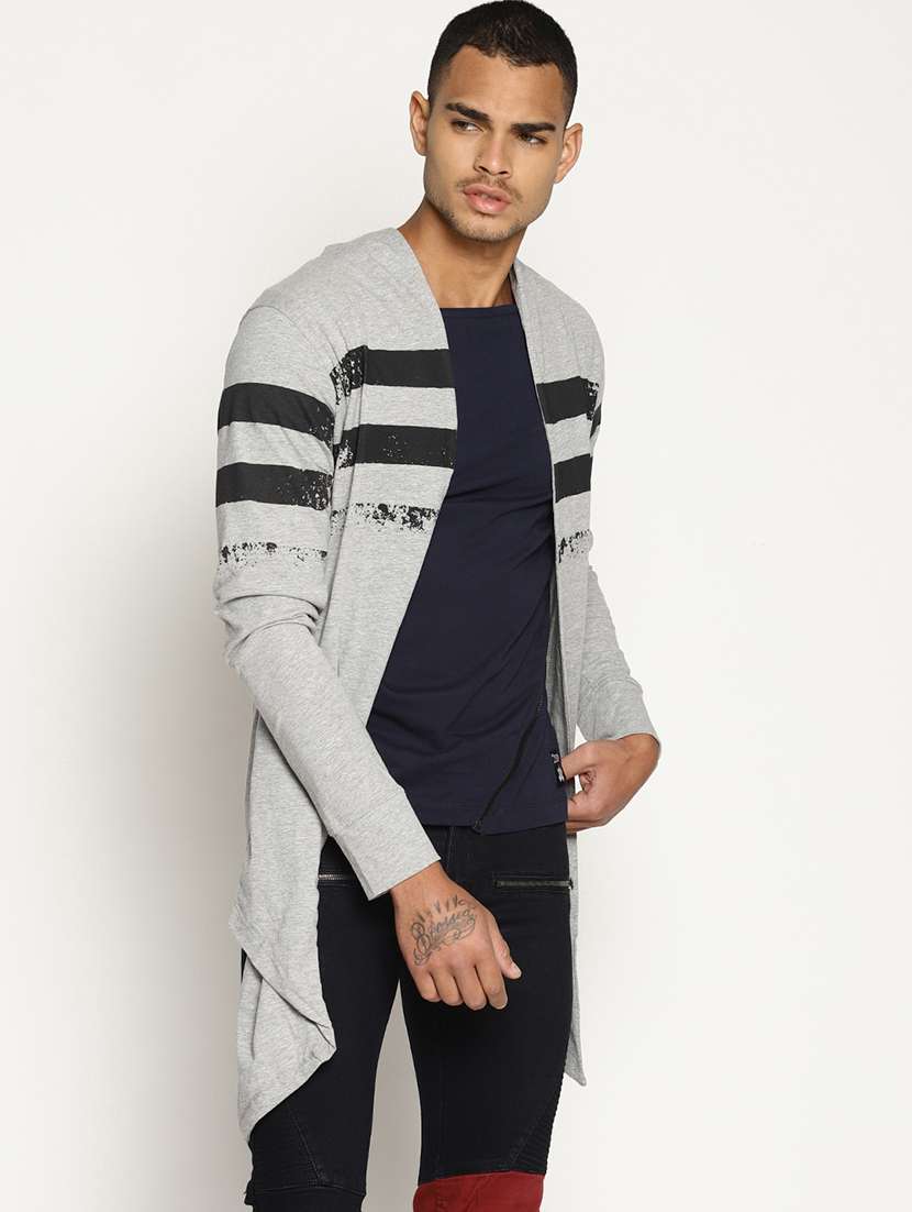 grey striped shrug - 16302842 -  Standard Image - 1