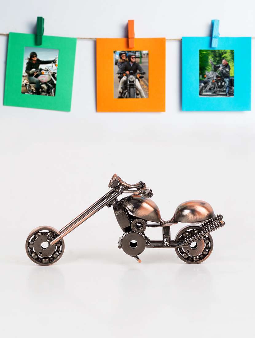   metal handmade vintage motor bike miniature showpiece 