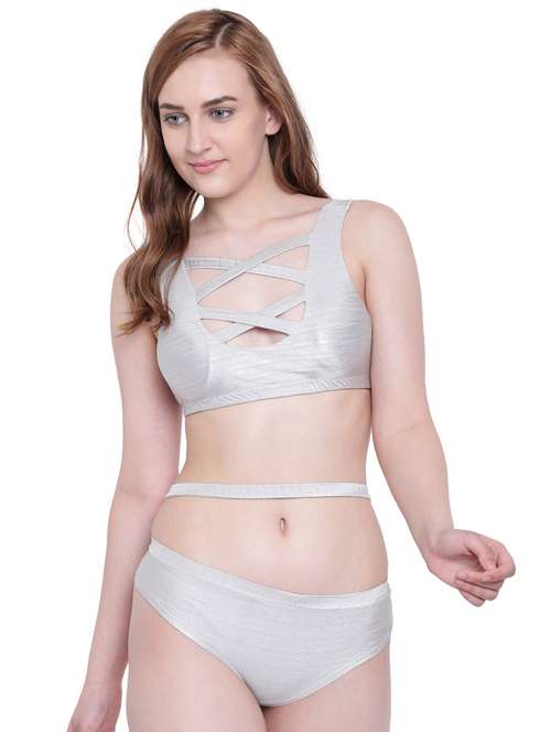 criss cross detail bikini set - 16307965 -  Standard Image - 0