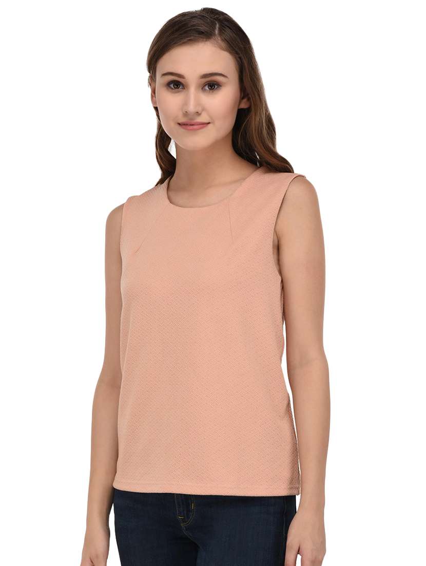 women's straight round neck top - 16309045 -  Standard Image - 1