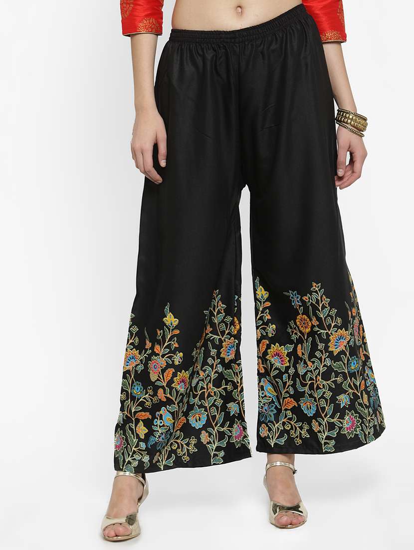 floral printed flared palazzo