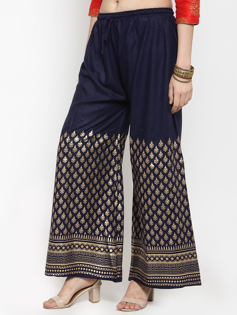 block print straight palazzo - 16309486 -  Standard Image - 1