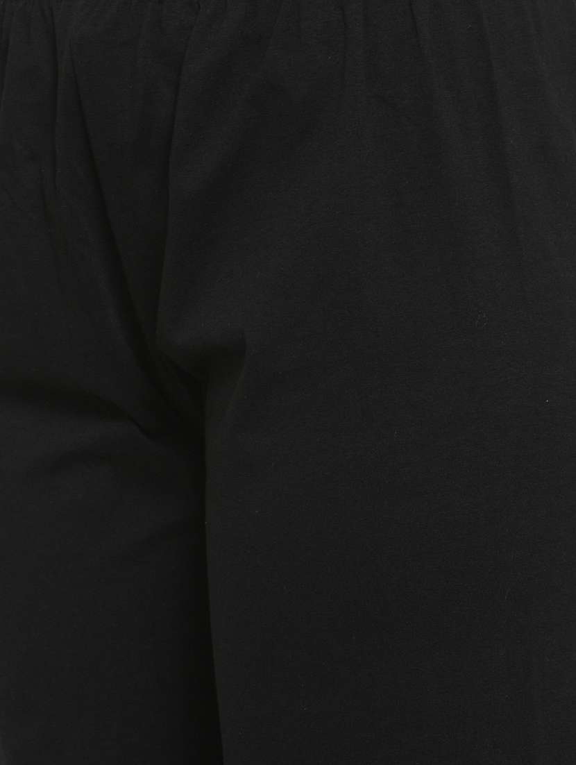 black solid tapered pant - 16309490 -  Standard Image - 4