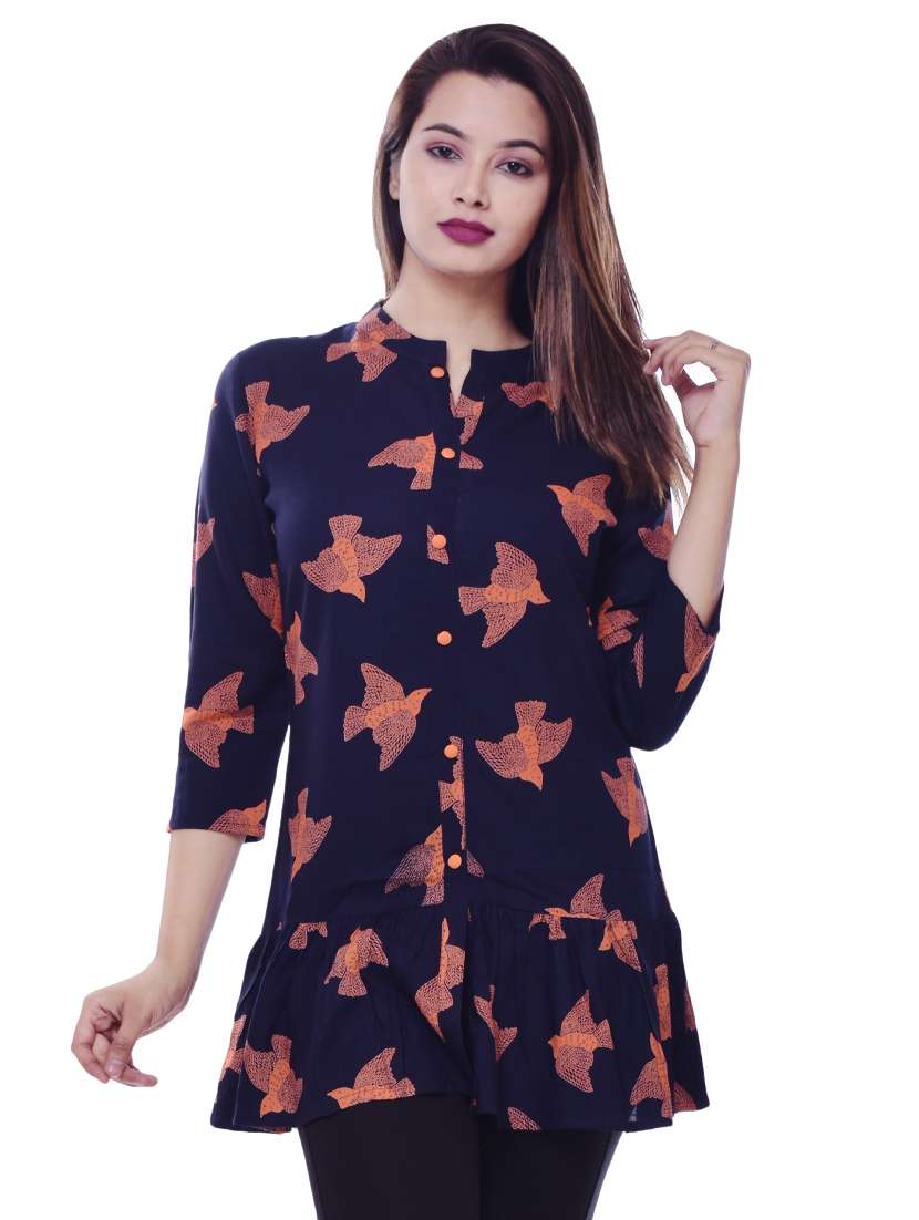 ruffle flared kurti