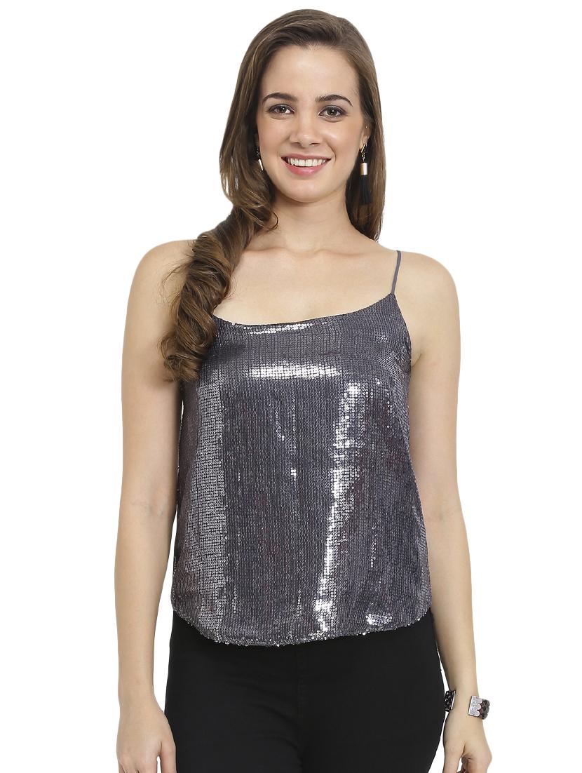 sequin embellished cami top - 16312633 -  Zoom Image - 0