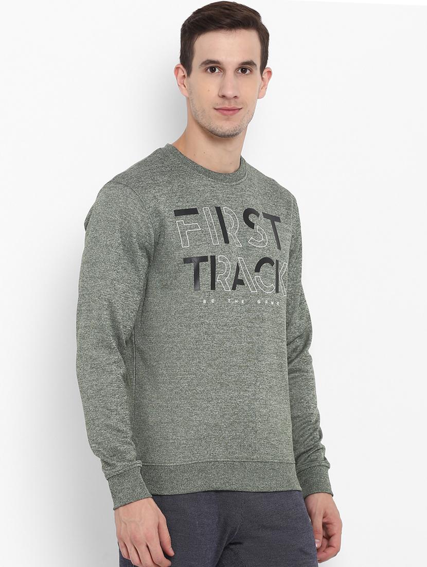 grey typographic chest printed sweatshirt - 16316419 -  Standard Image - 1
