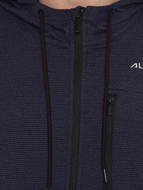 navy blue solid sweatshirt - 16316591 - Standard Image - 4
