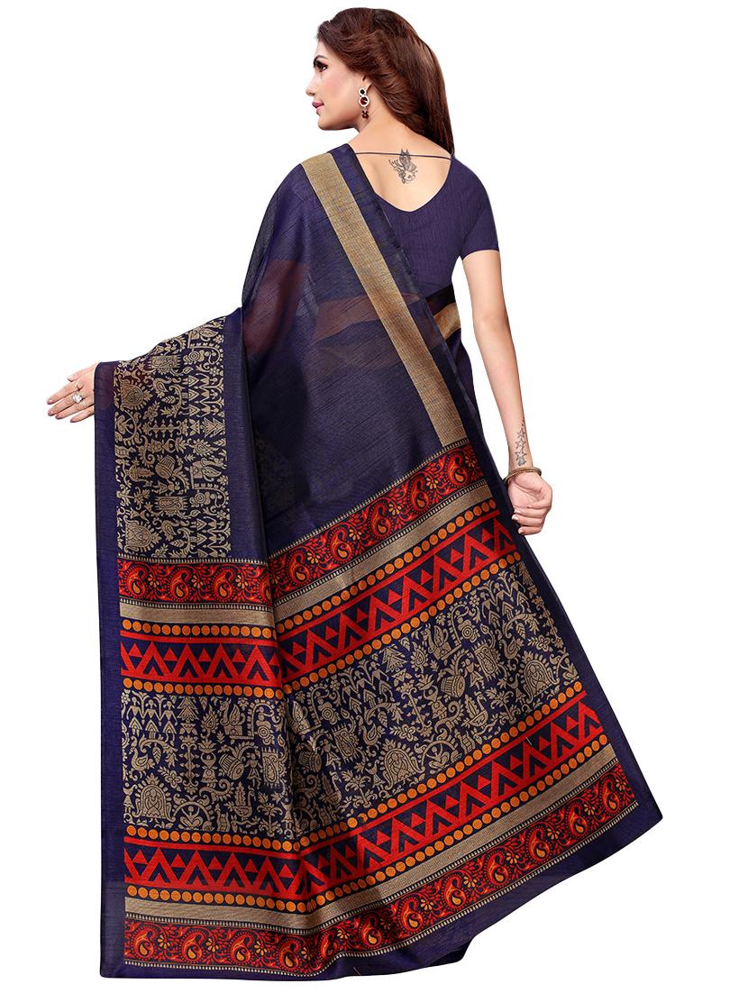 kalamkari printed saree with blouse - 16317080 - Standard Image - 1