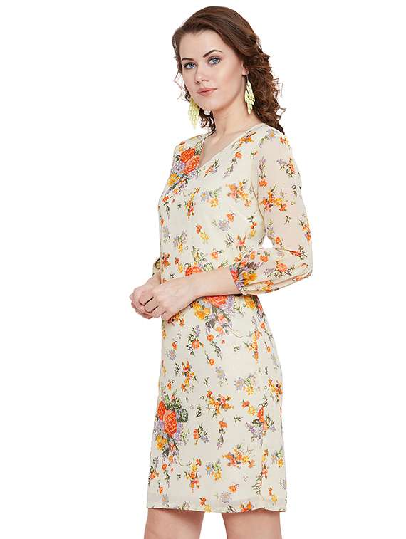 women's sheath floral dress - 16319126 -  Standard Image - 1