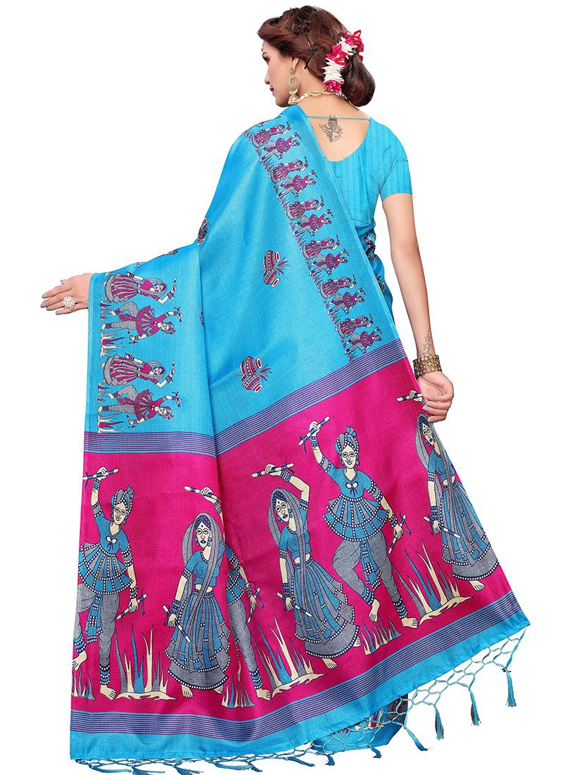kalamkari printed saree with blouse - 16319208 -  Standard Image - 1