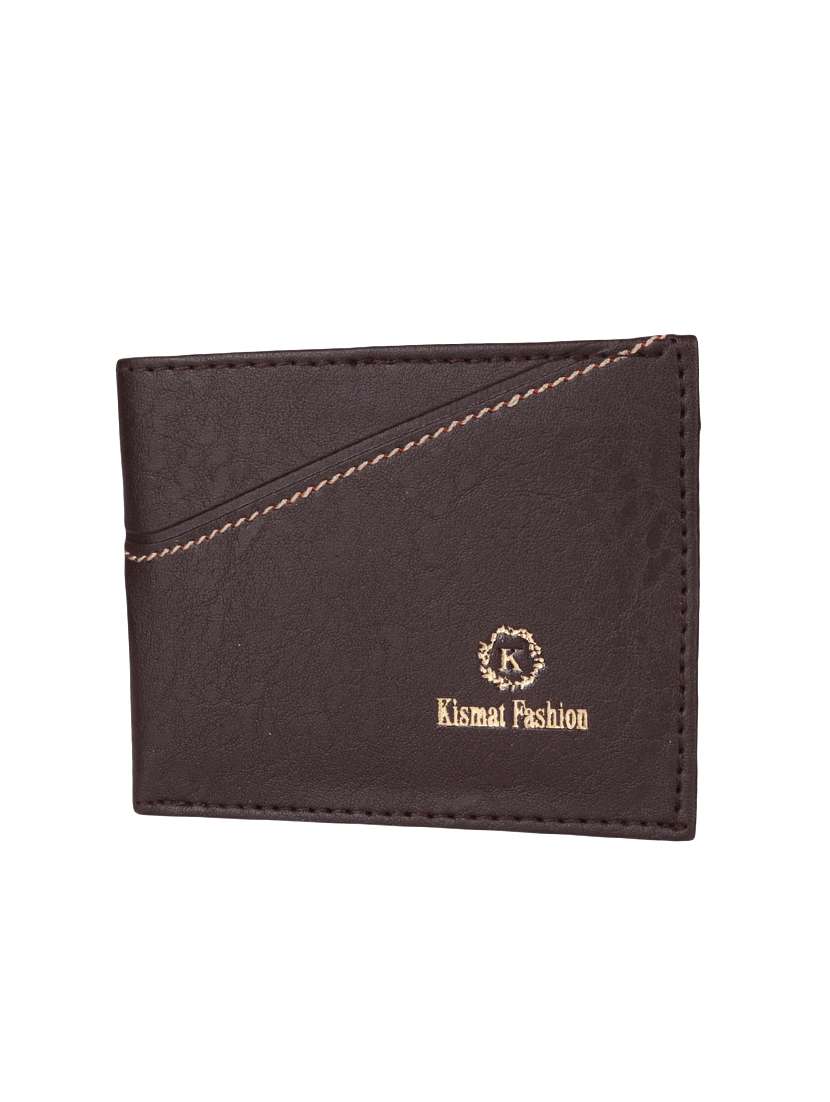  brown leatherette wallet