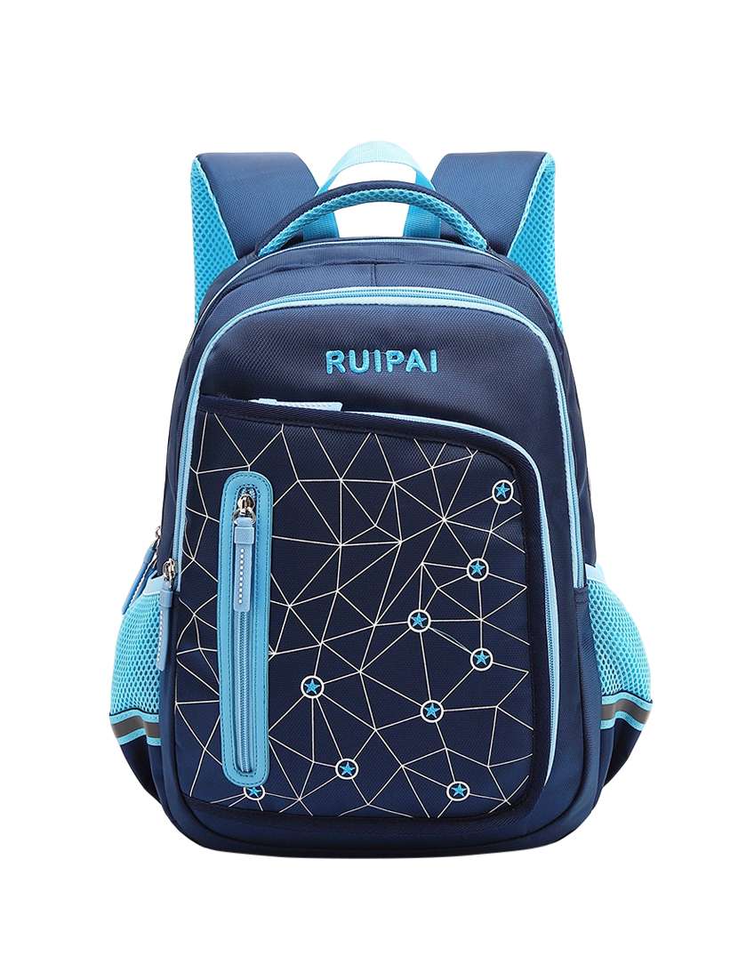 blue polyester regular backpack