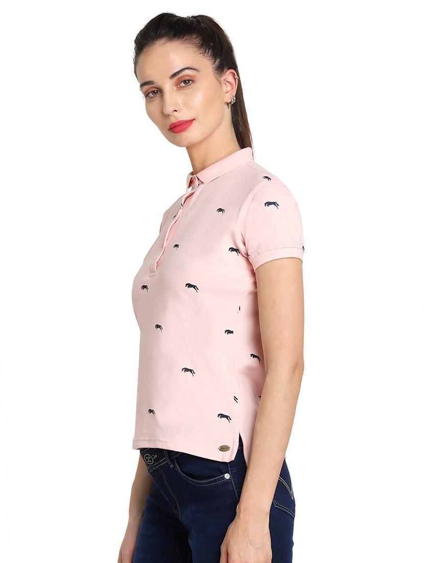 quirky print polo neck tee - 16322056 - Standard Image - 1