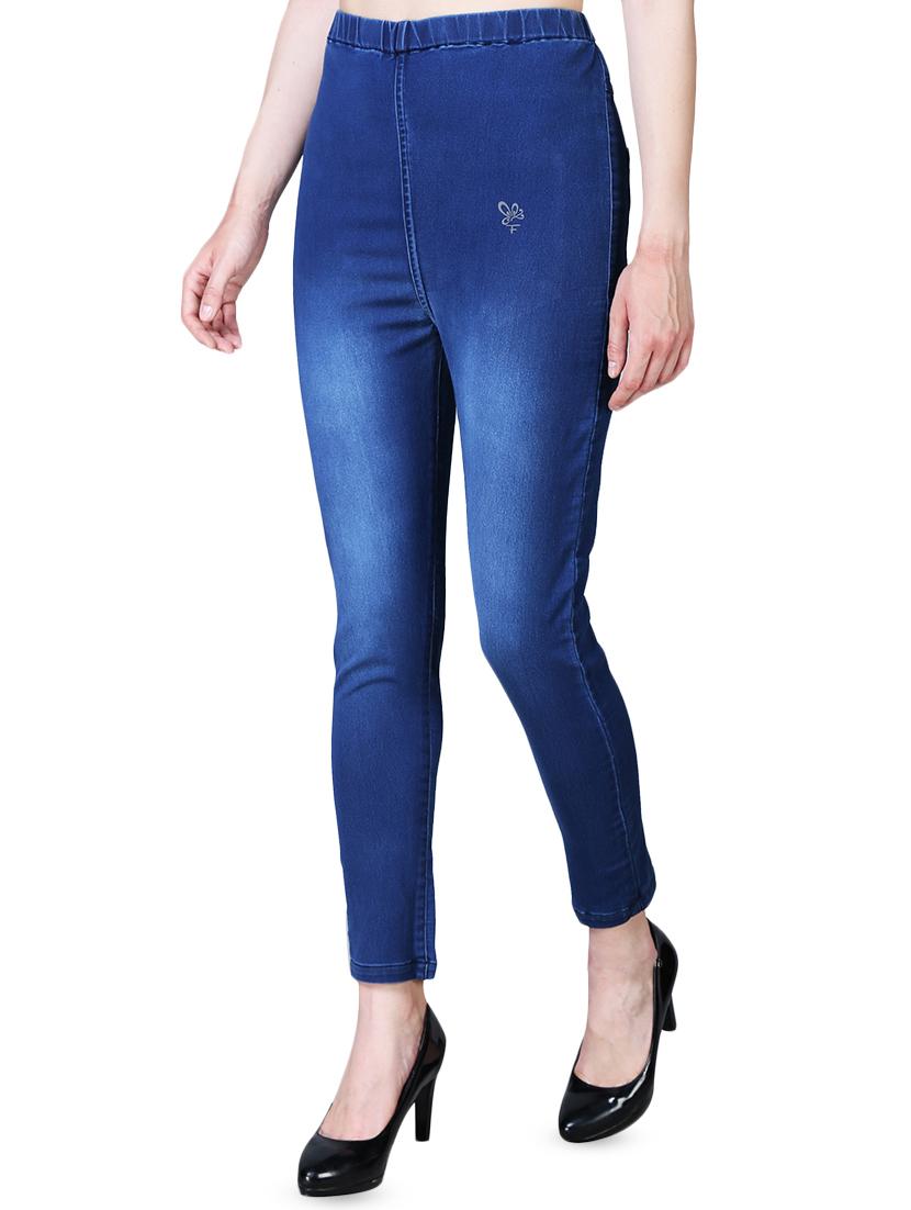 high rise stone wash jeggings - 16322445 - Standard Image - 1