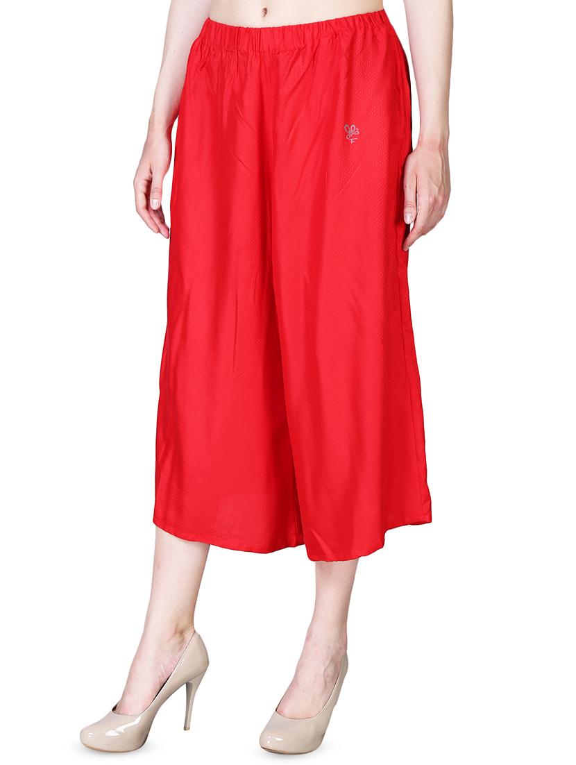 red rayon cullottes  - 16322479 -  Standard Image - 1