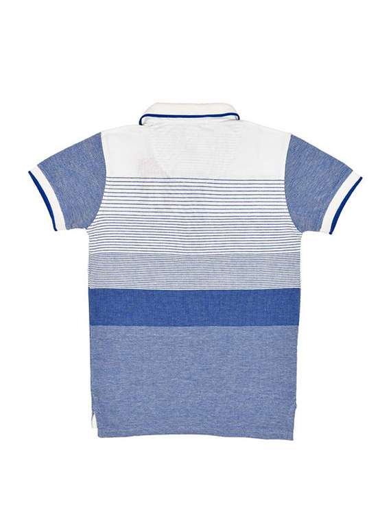 polo neck stripe t-shirt - 16324136 - Standard Image - 1