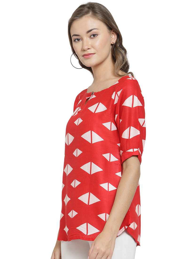 women's a line boat neck top - 16324793 -  Standard Image - 1