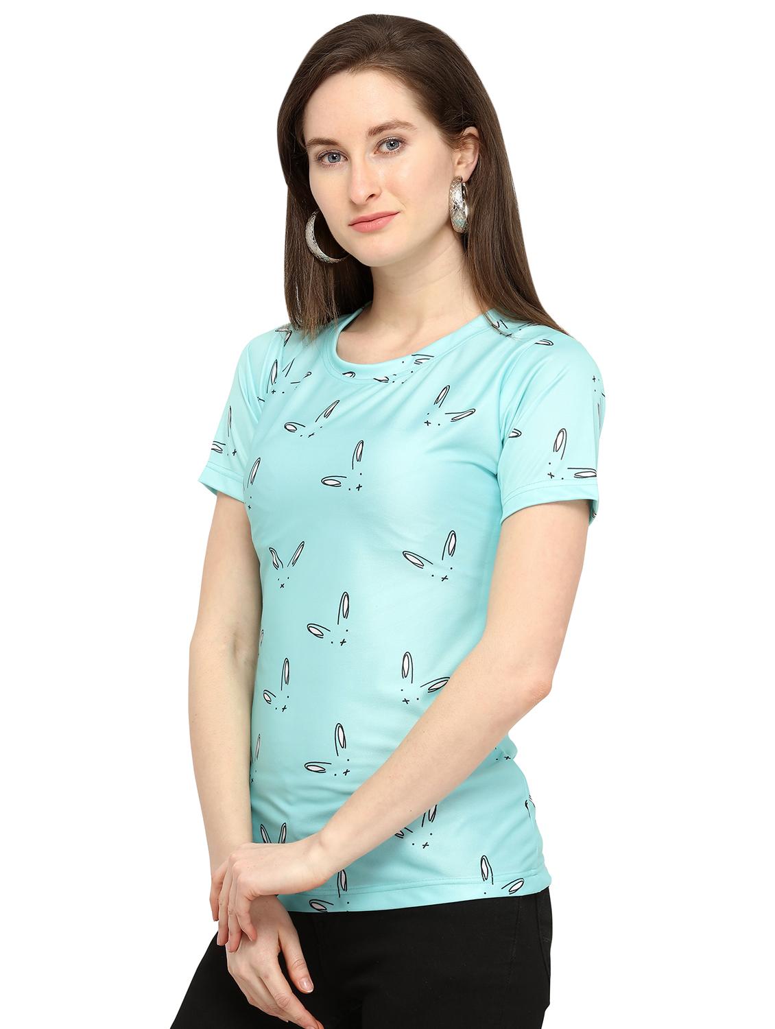 quirky print round neck tee - 16325517 - Standard Image - 1