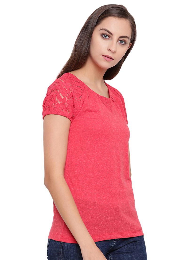 floral lace detail top - 16328083 -  Standard Image - 1