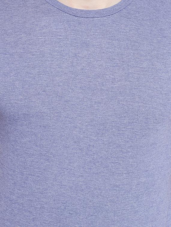 blue solid t-shirt - 16328234 - Standard Image - 4