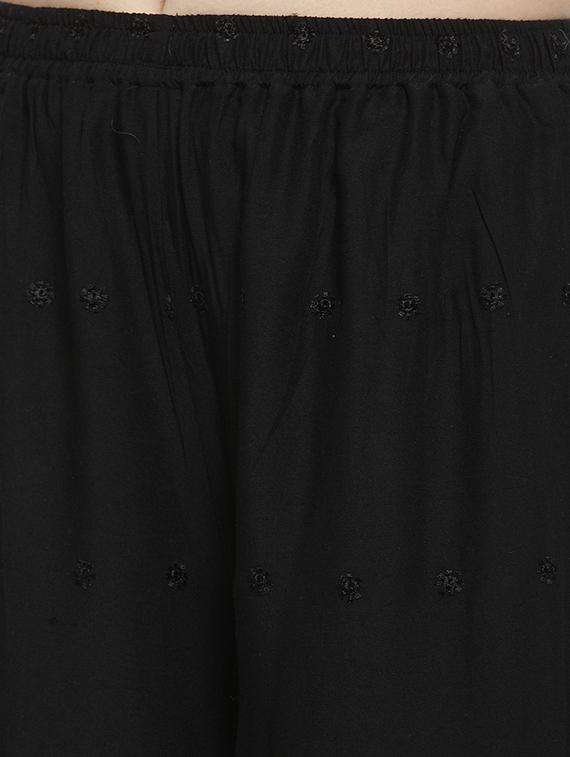 chikankari straight palazzo - 16329371 -  Standard Image - 1