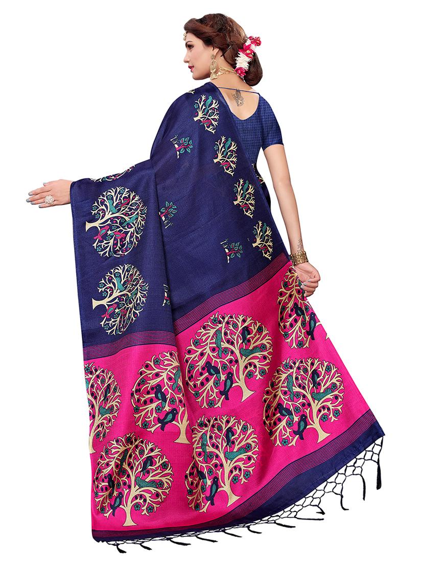 kalamkari printed saree with blouse - 16330954 -  Standard Image - 1