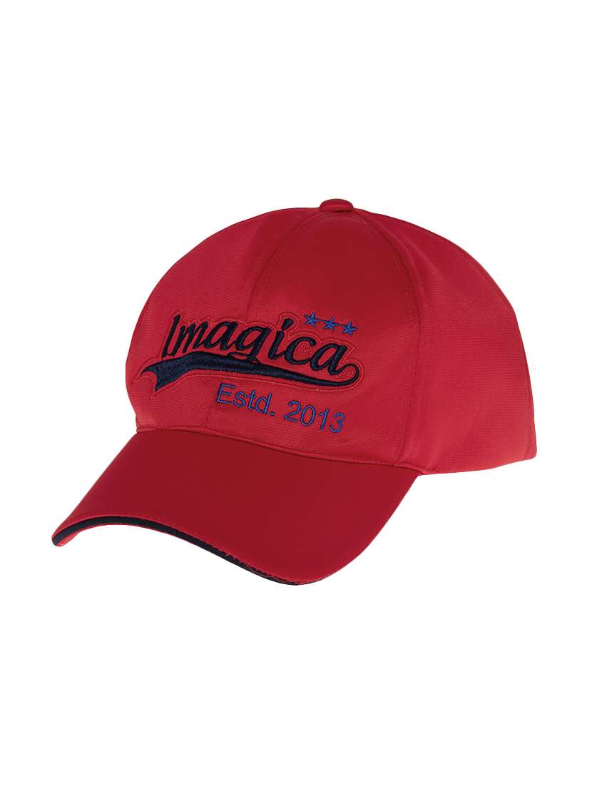 red cotton polyester blend caps and hat