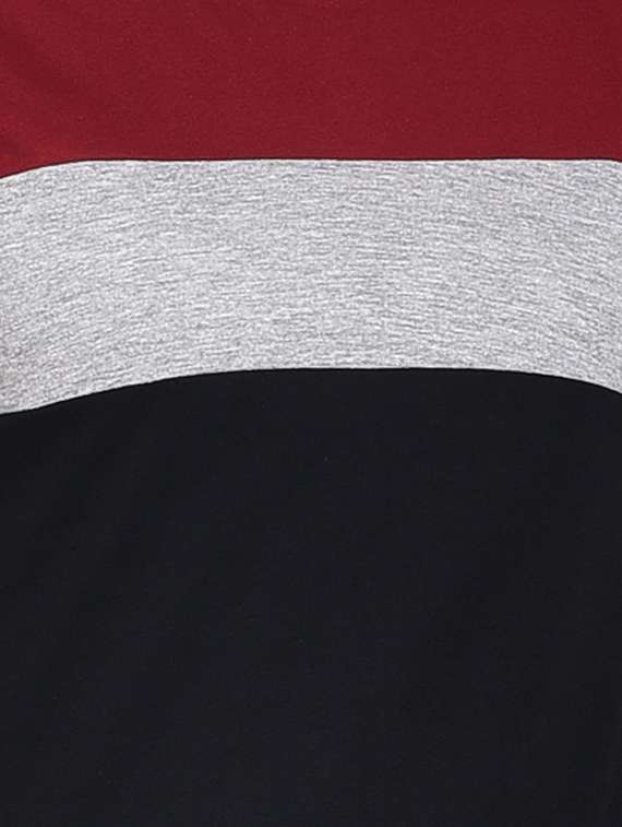 color block cold shoulder top - 16331301 - Standard Image - 4