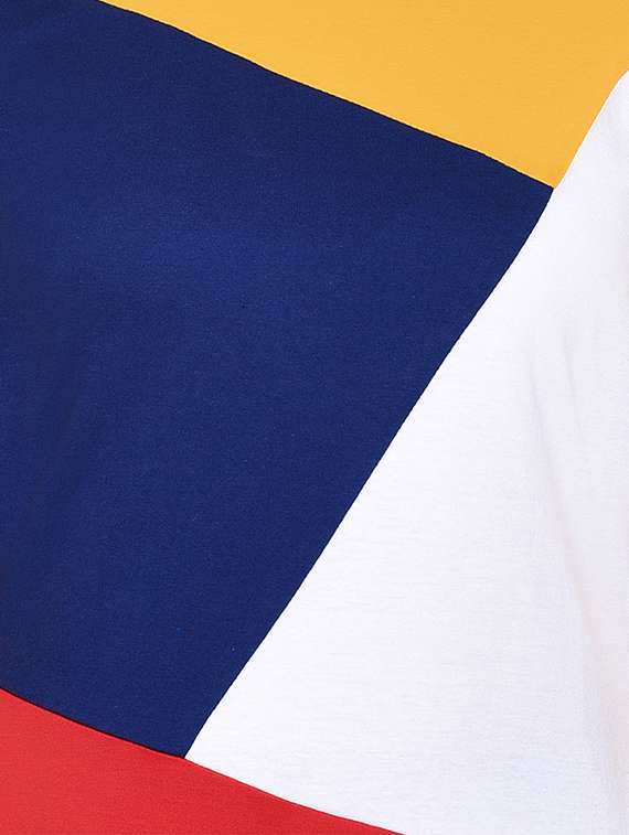 color block long sleeved top - 16331311 -  Standard Image - 4