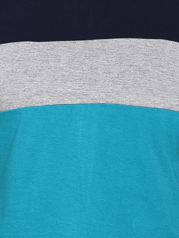 color block cold shoulder top - 16331407 - Standard Image - 4