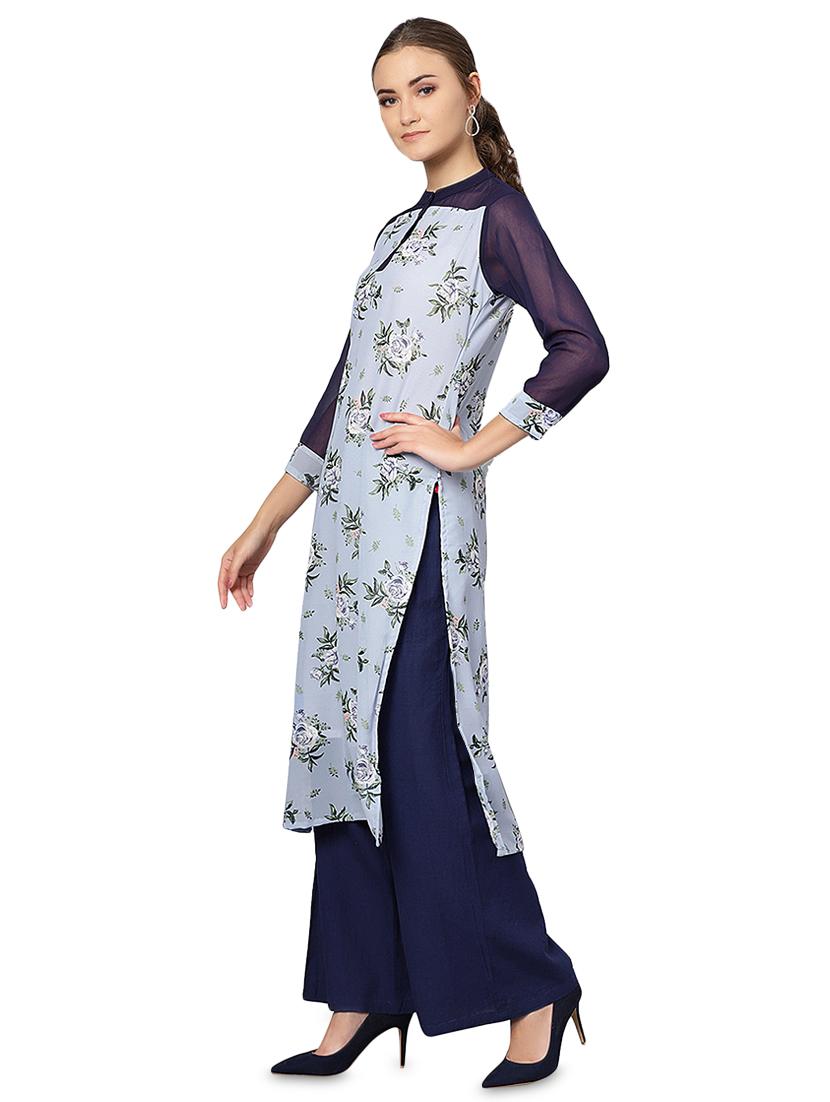 floral printed straight kurta - 16331532 -  Standard Image - 1