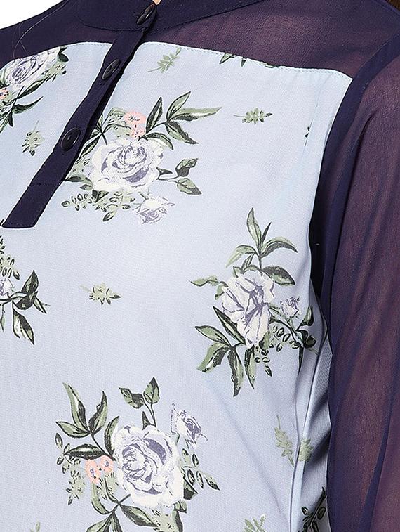 floral printed straight kurta - 16331532 - Standard Image - 4